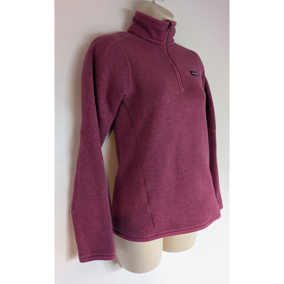 Patagonia Womens Better Sweater 1/4 Zip Pullover Jacket Magenta Sz XS - Picture 2 of 7